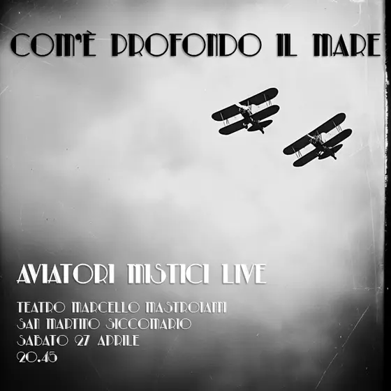 Locandina del concerto al Teatro Marcello Mastroianni di San Martino Siccomario